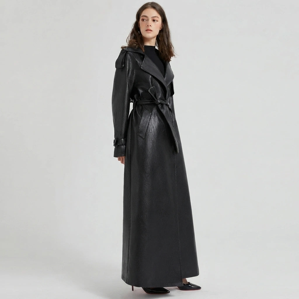 Maxine Leather Trench