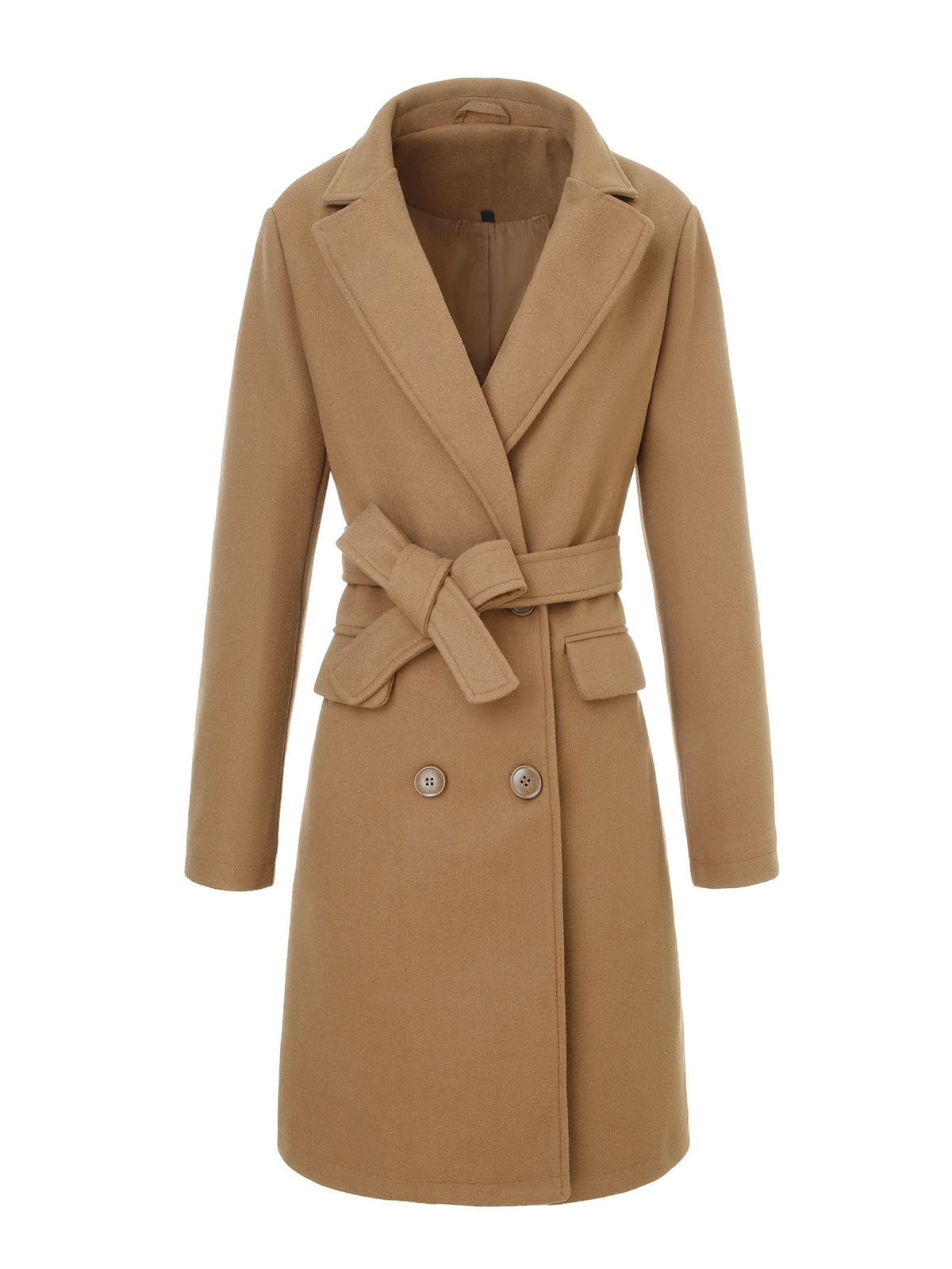 Camel Wrap Overcoat