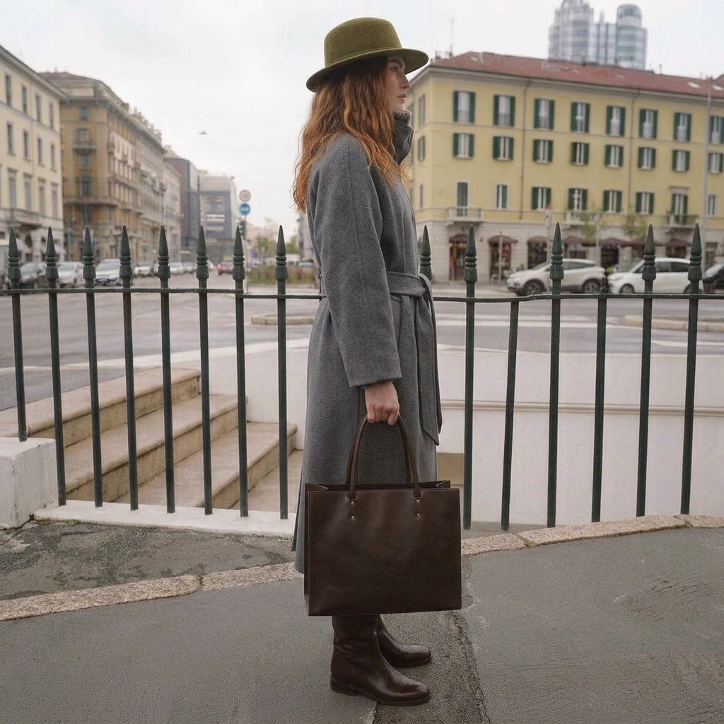 Stand-Collar Wrap Coat