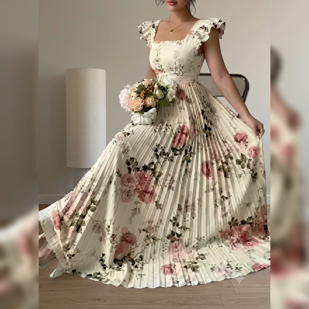 Rosewood Pleated Maxi