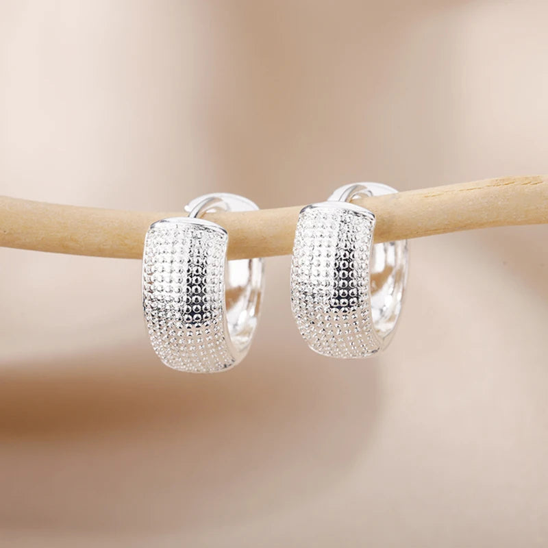 Sculpted Huggie Hoops