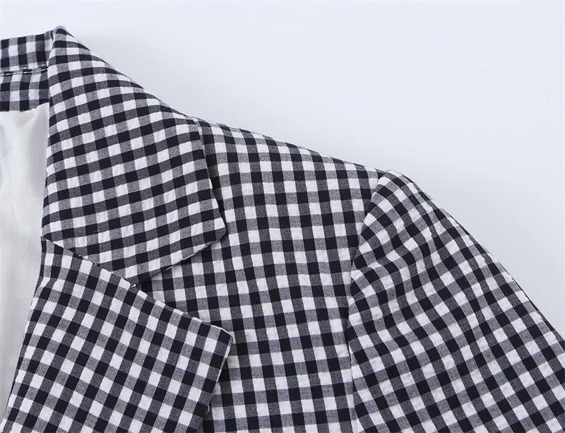 Gingham Two-Piece Set