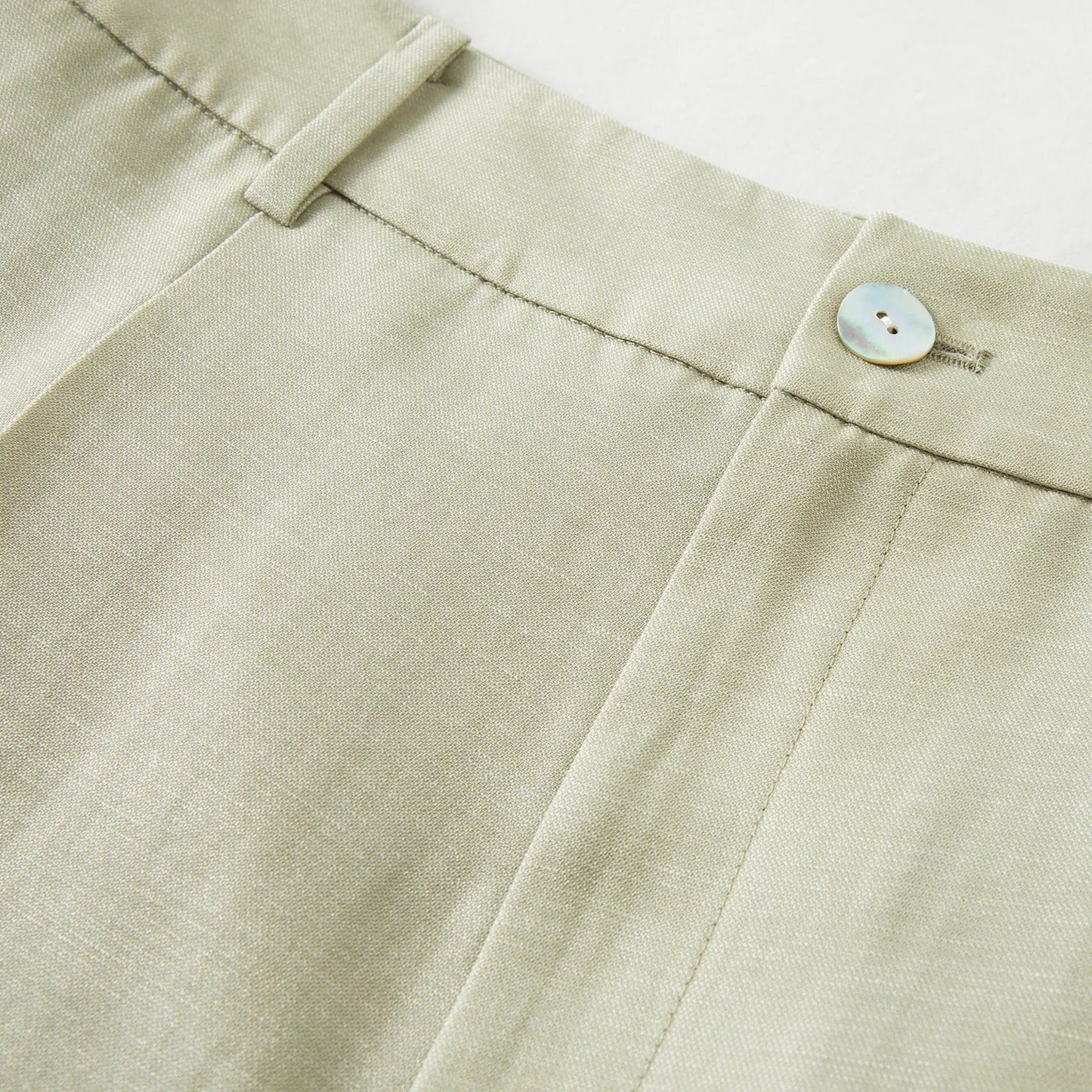 Wide-Leg Pleated Trousers