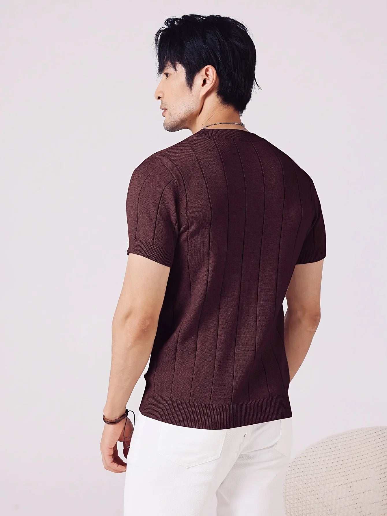 Vertical Knit Tee