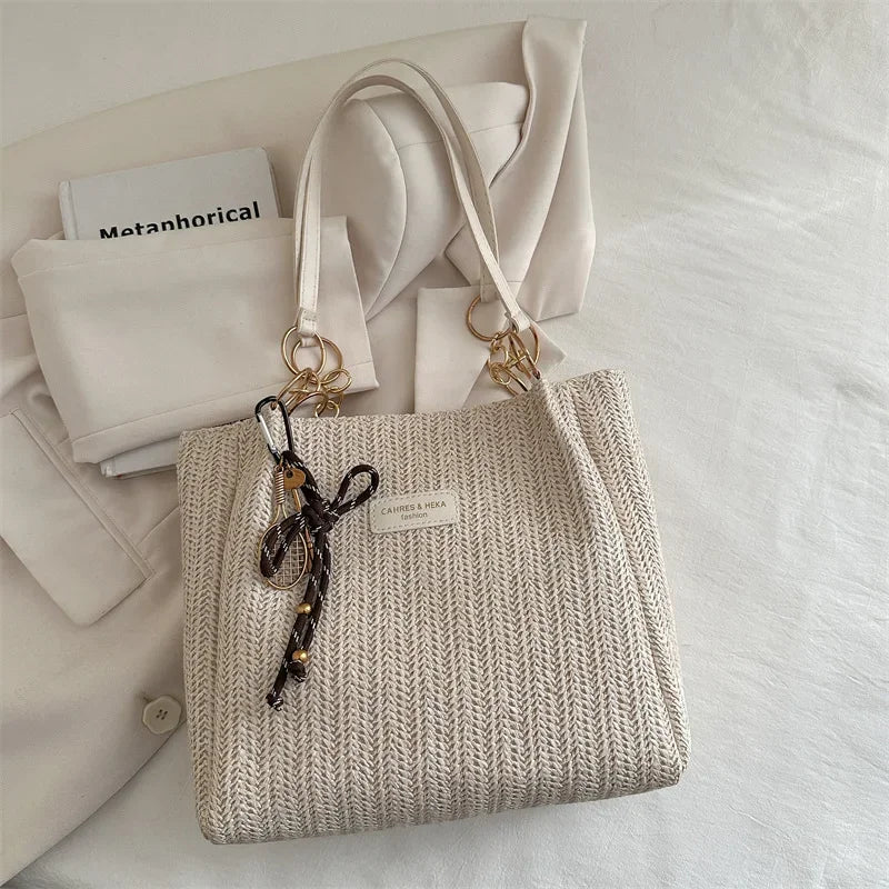 Woven Raffia Tote