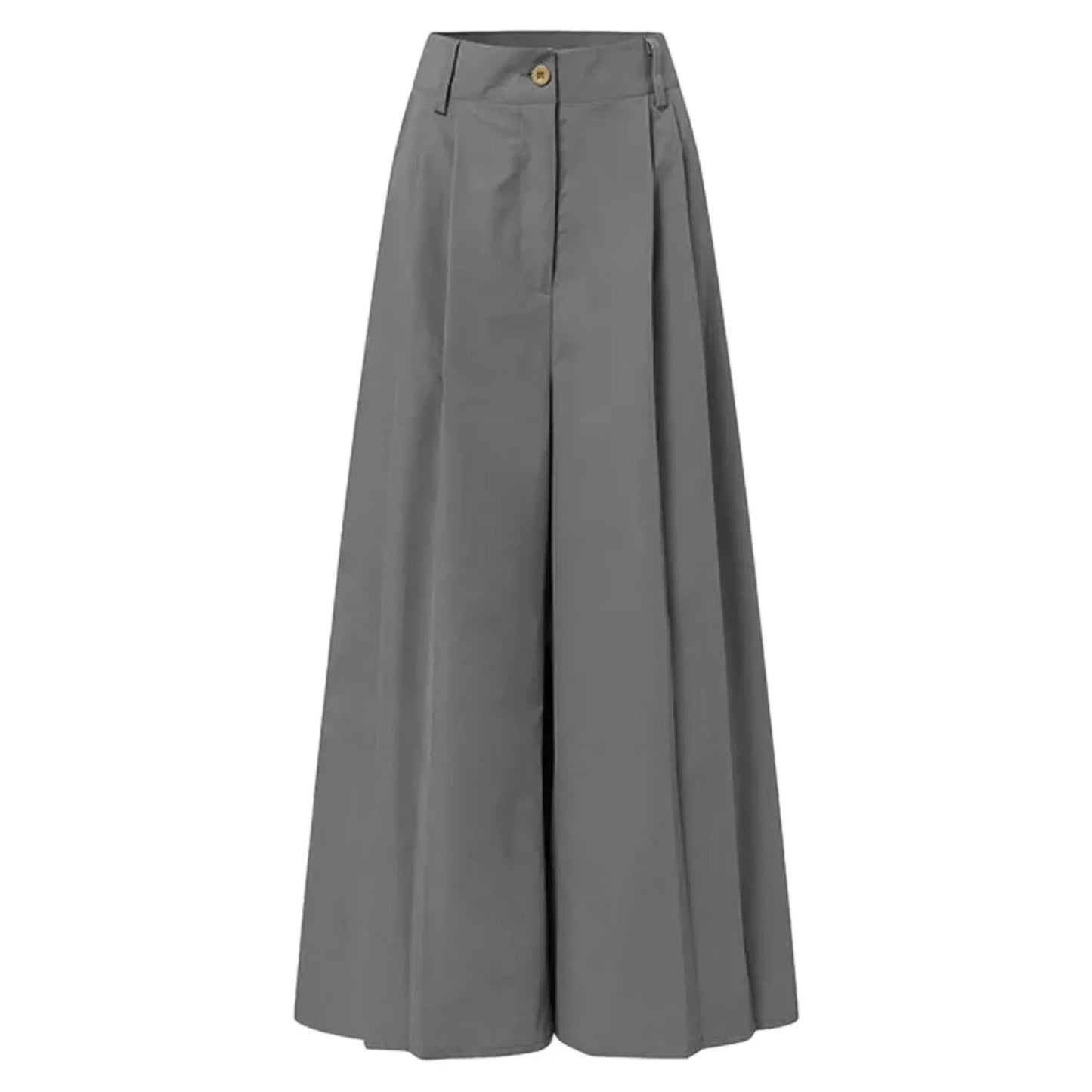 Wide-Leg Pleat Trousers