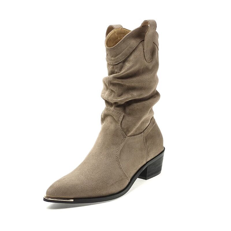 Dust Suede Western Boots