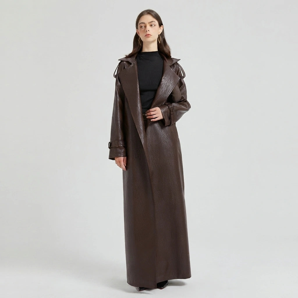Maxine Leather Trench