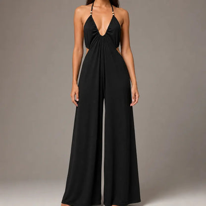 Cutout Halter Jumpsuit
