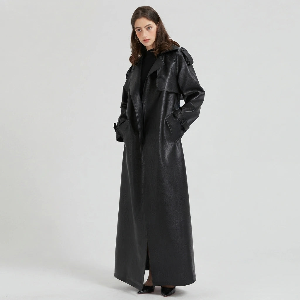 Maxine Leather Trench