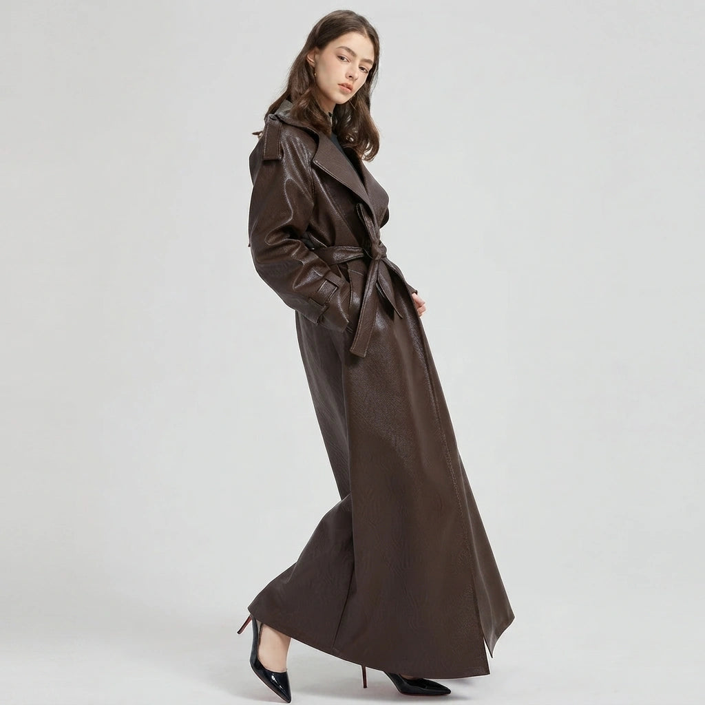 Maxine Leather Trench