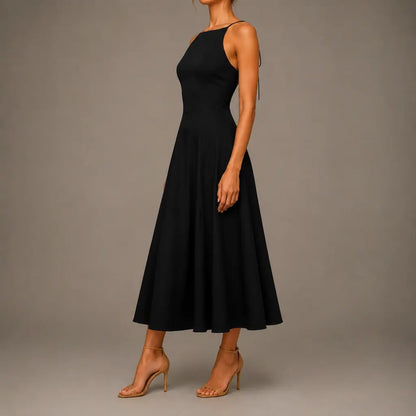 Halter Tie-Back Midi