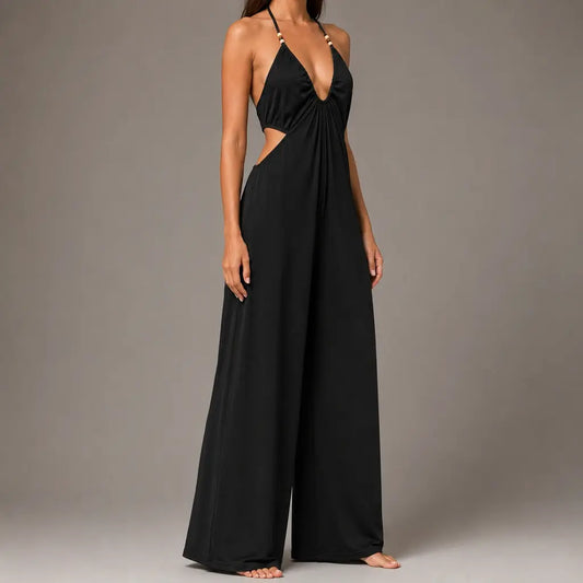 Cutout Halter Jumpsuit
