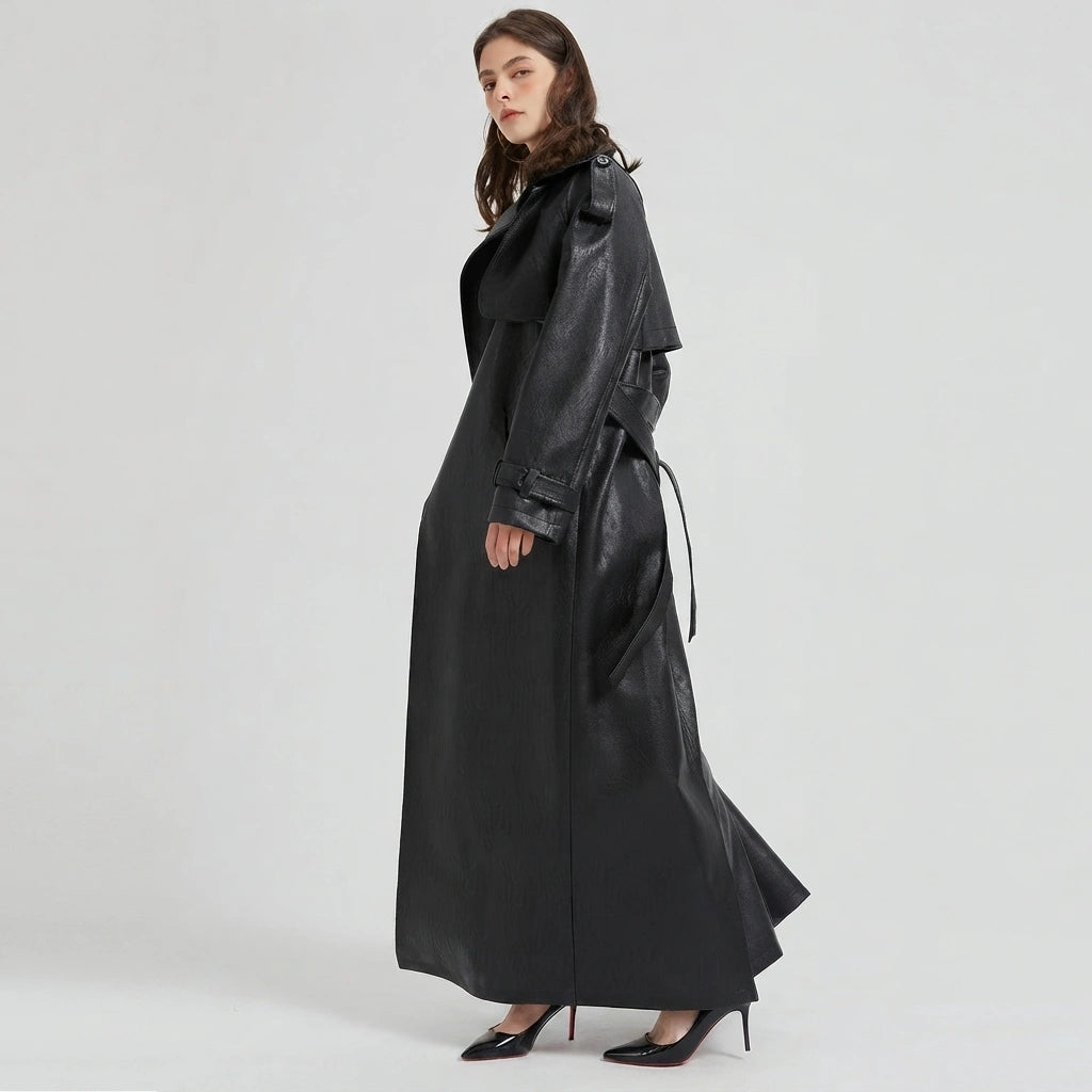 Maxine Leather Trench