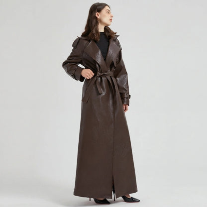 Maxine Leather Trench