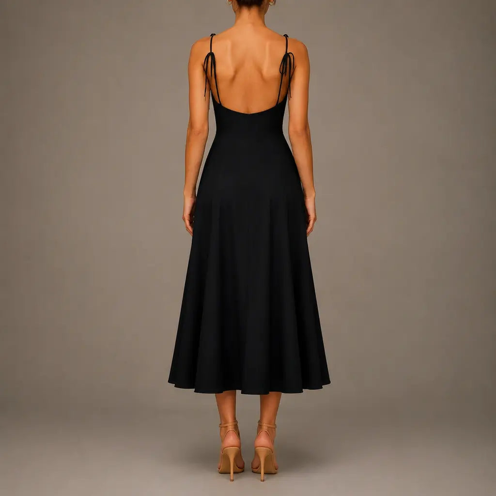 Halter Tie-Back Midi