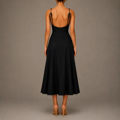 Halter Tie-Back Midi