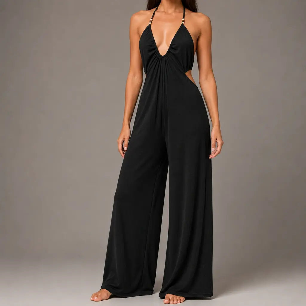 Cutout Halter Jumpsuit