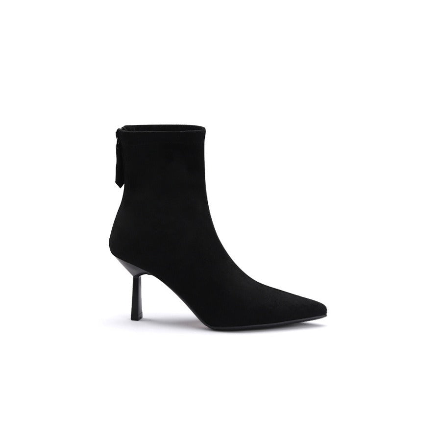 Kick Point Suede Booties