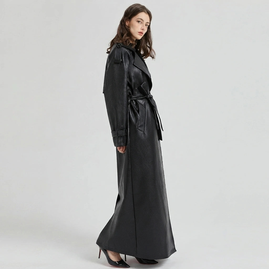 Maxine Leather Trench