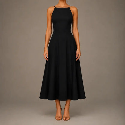 Halter Tie-Back Midi