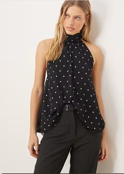 Luna High-Neck Halter Top