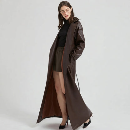 Maxine Leather Trench