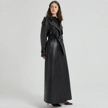Maxine Leather Trench
