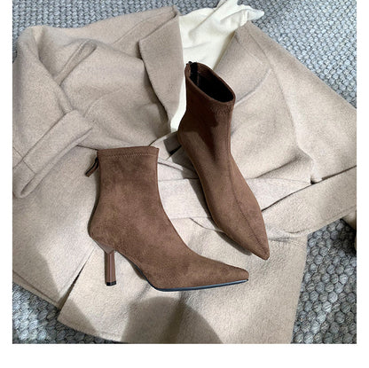 Kick Point Suede Booties
