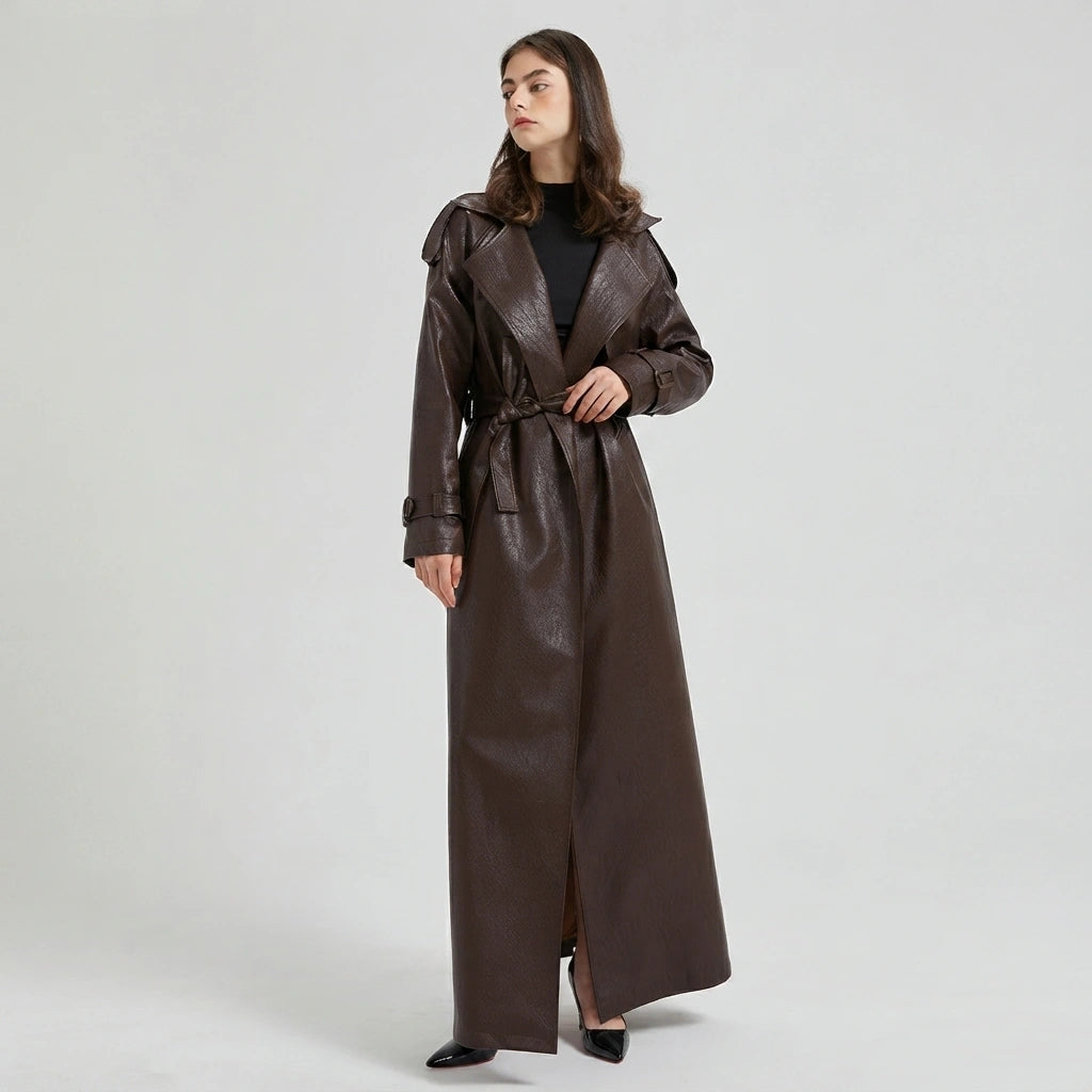 Maxine Leather Trench