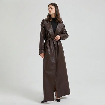 Maxine Leather Trench