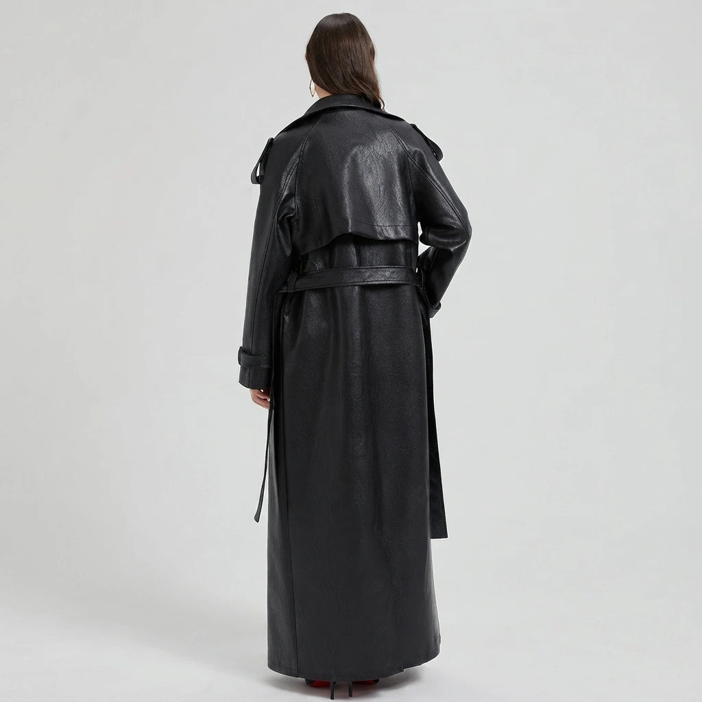 Maxine Leather Trench