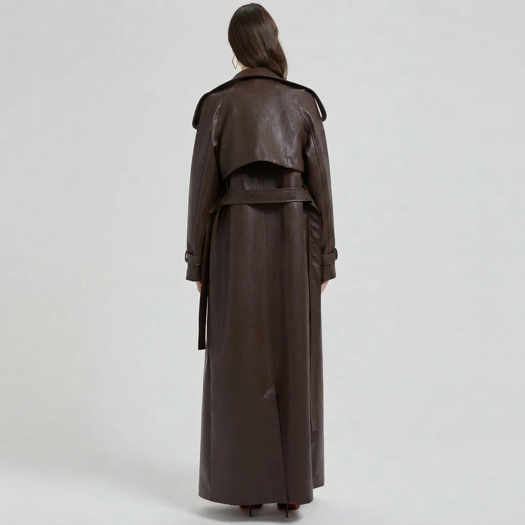 Maxine Leather Trench