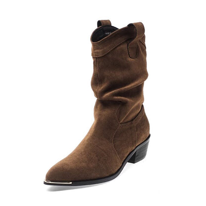 Dust Suede Western Boots