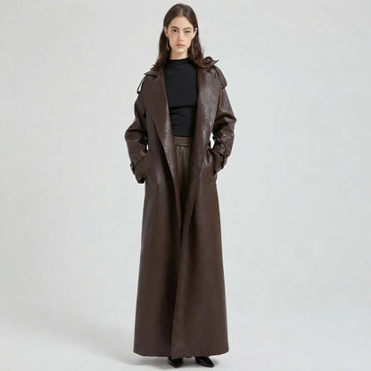 Maxine Leather Trench