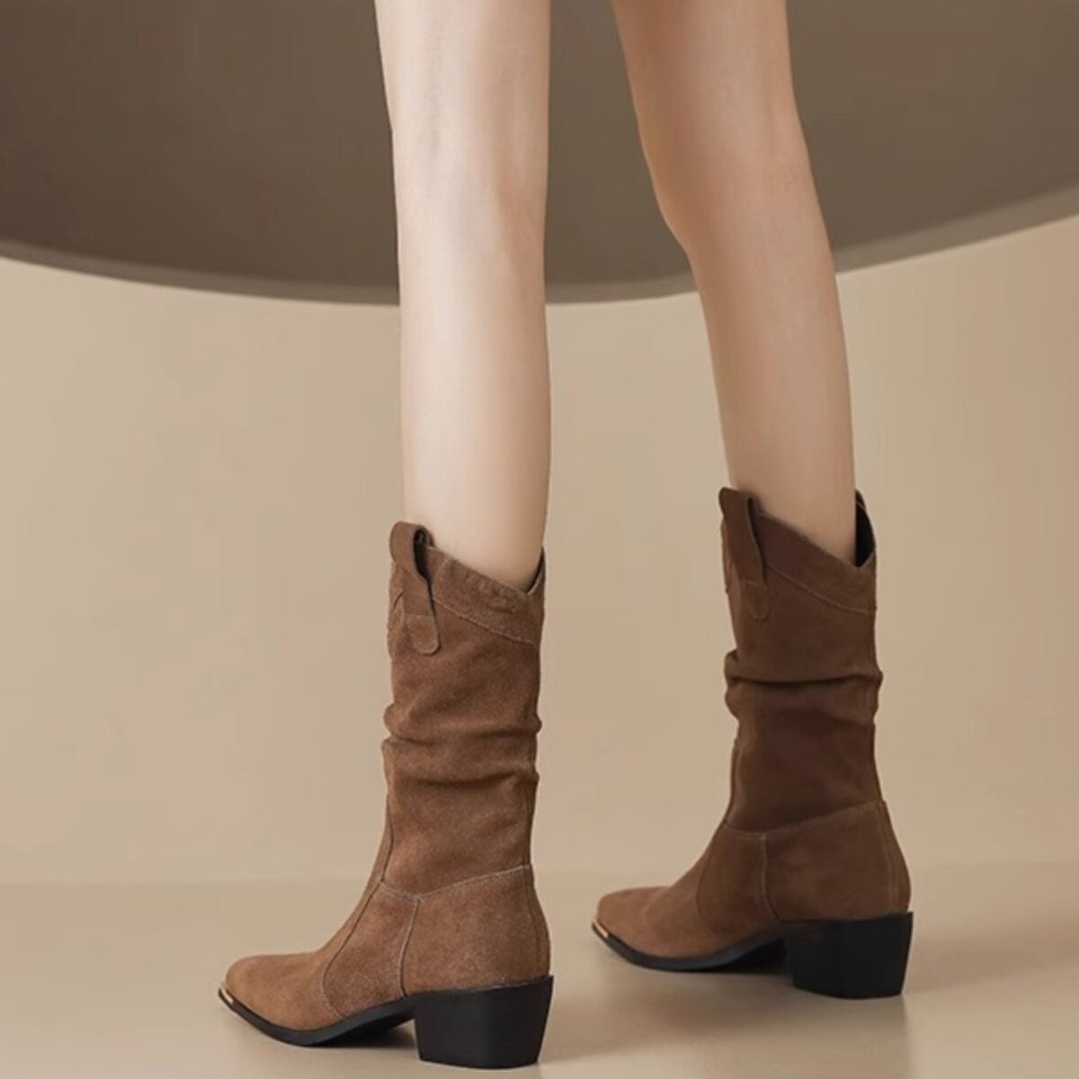 Dust Suede Western Boots