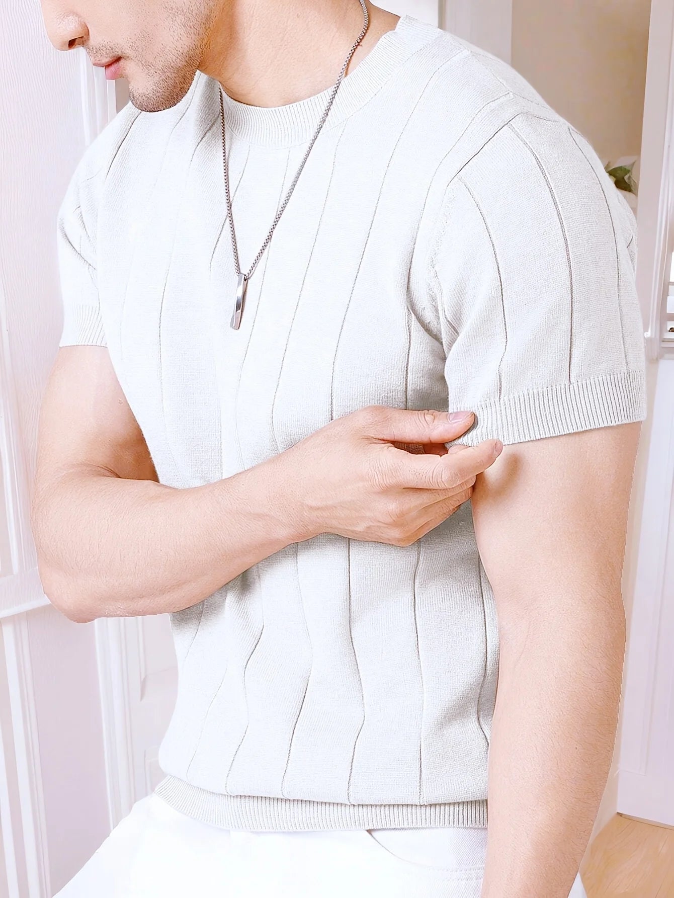 Vertical Knit Tee