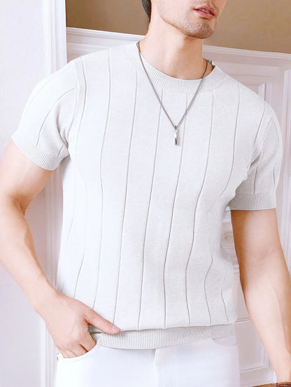 Vertical Knit Tee