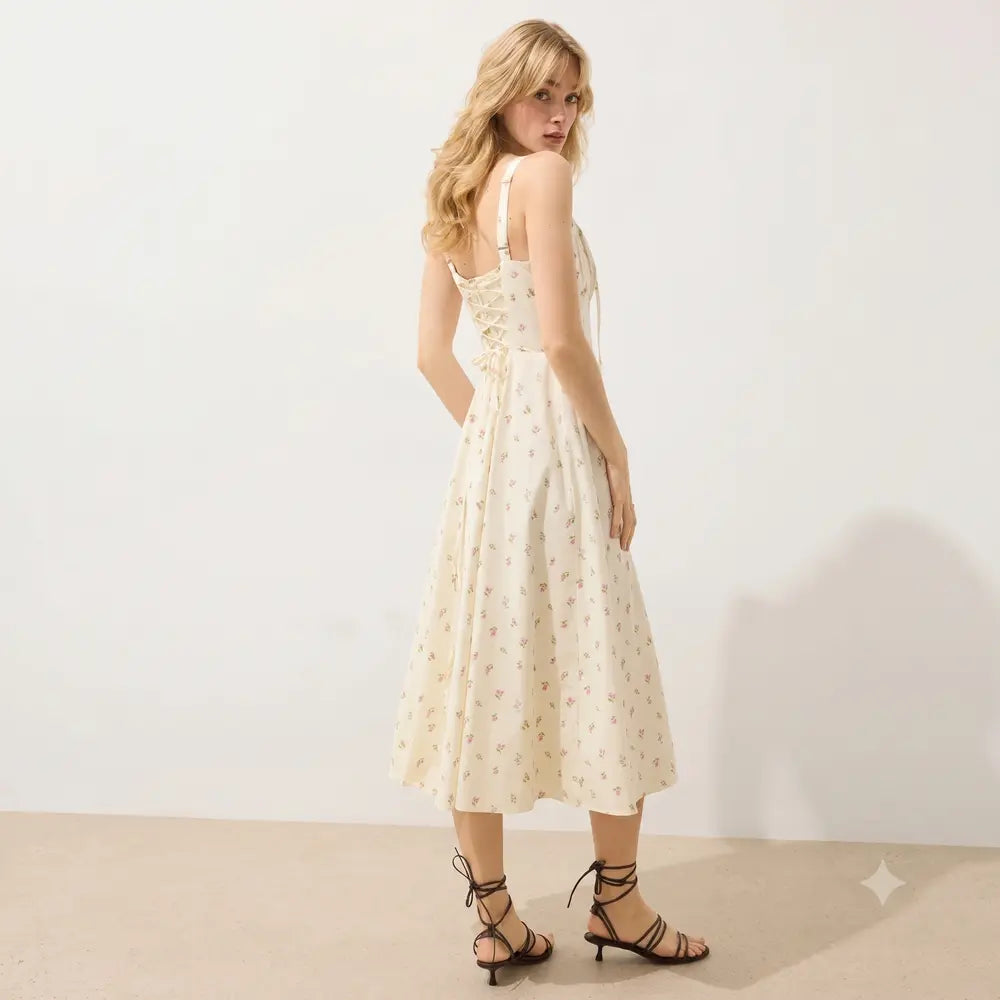 Sierra Floral Corset Midi
