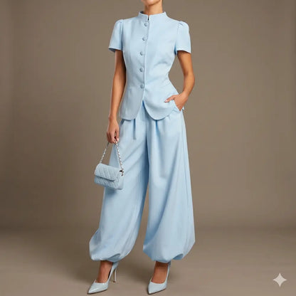 Structured Peplum Tailored Set