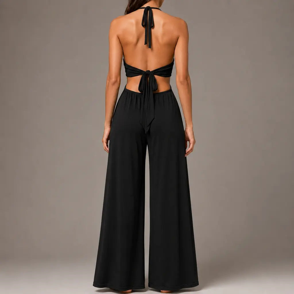 Cutout Halter Jumpsuit