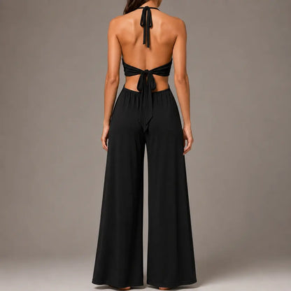 Cutout Halter Jumpsuit