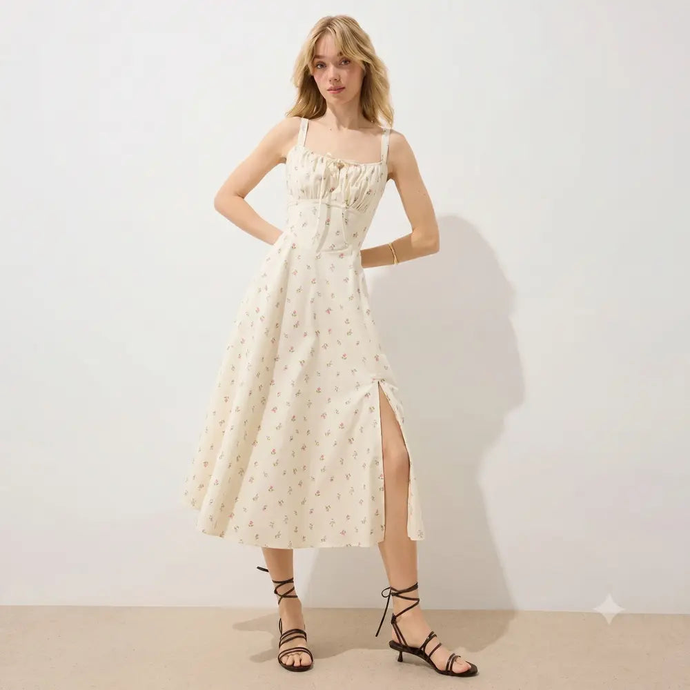 Sierra Floral Corset Midi