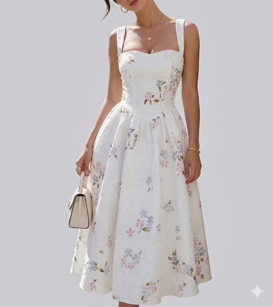 Botanical Corset Midi