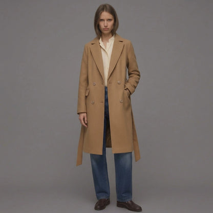 Camel Wrap Overcoat