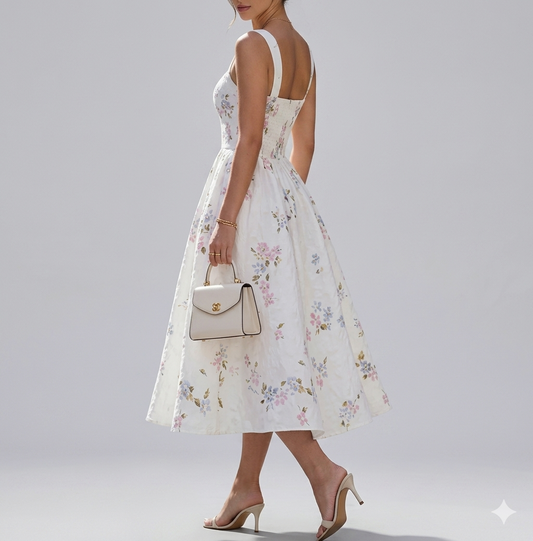 Botanical Corset Midi