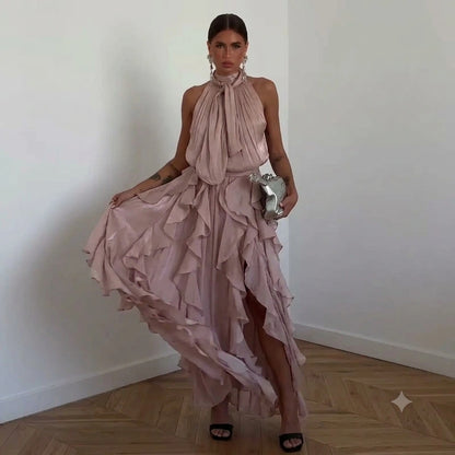 Cascade Ruffle Gown