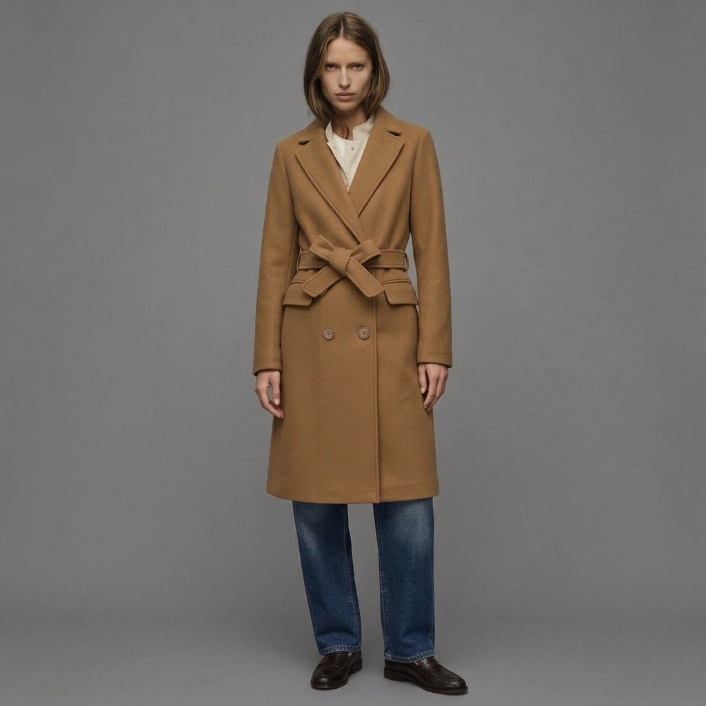 Camel Wrap Overcoat