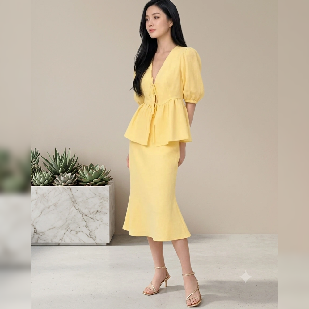 The Riviera Peplum Set
