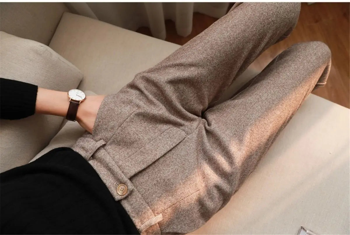 The Mira Herringbone Trouser